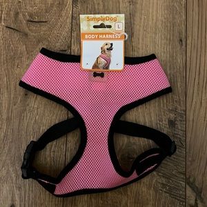 🦮 Simply Dog Adjustable Body Harness Pink Size L (20-40 lbs)